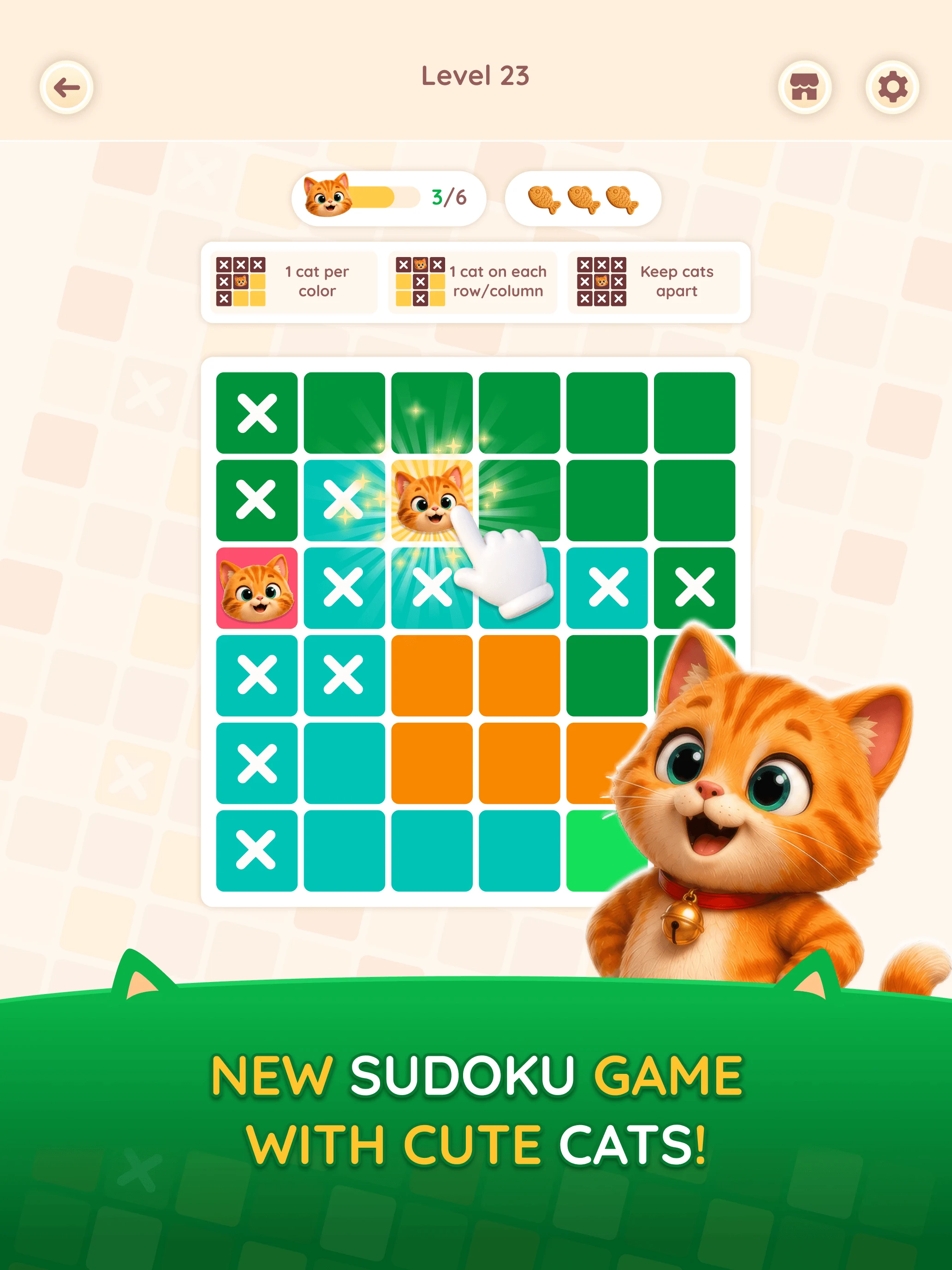 Sudocat Brain Logic Puzzle screenshot