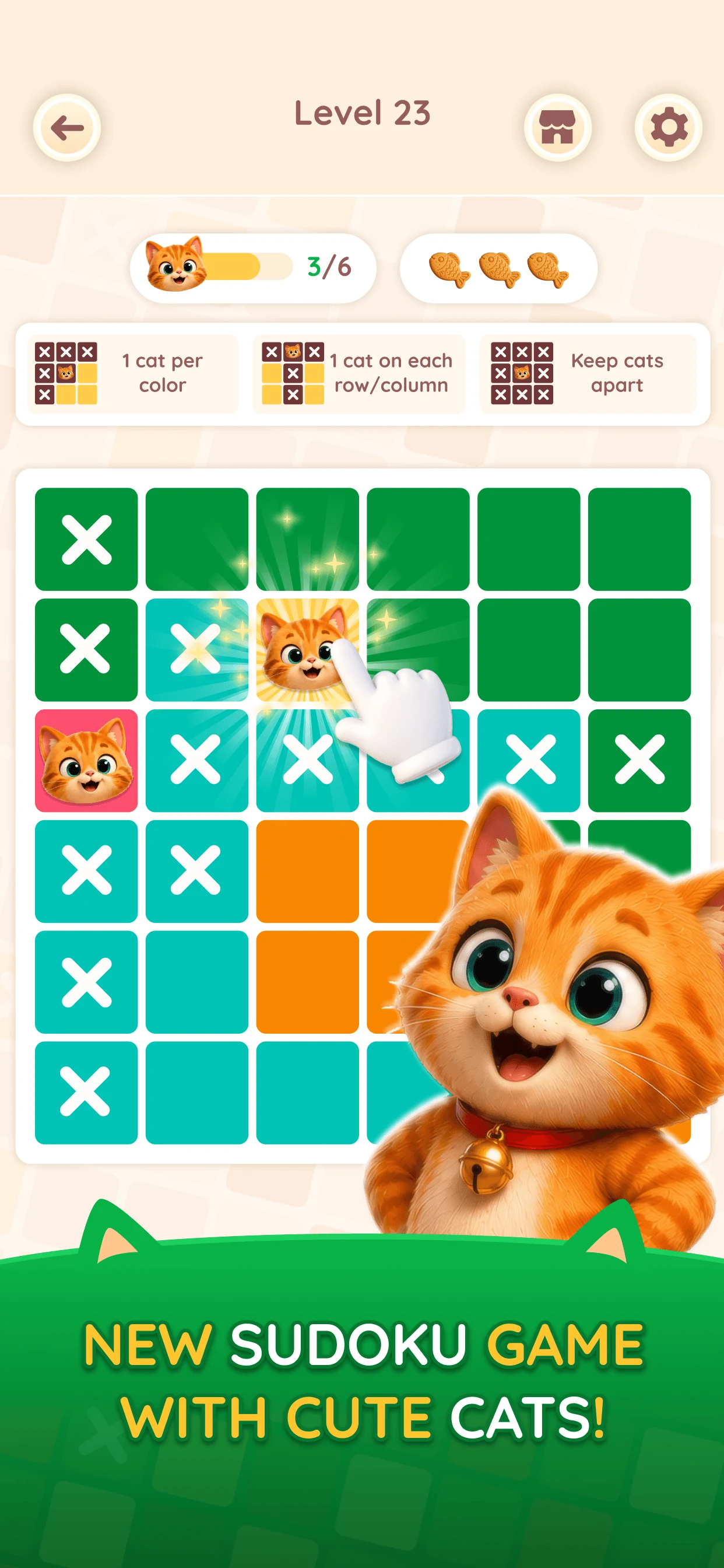 Sudocat Brain Logic Puzzle screenshot