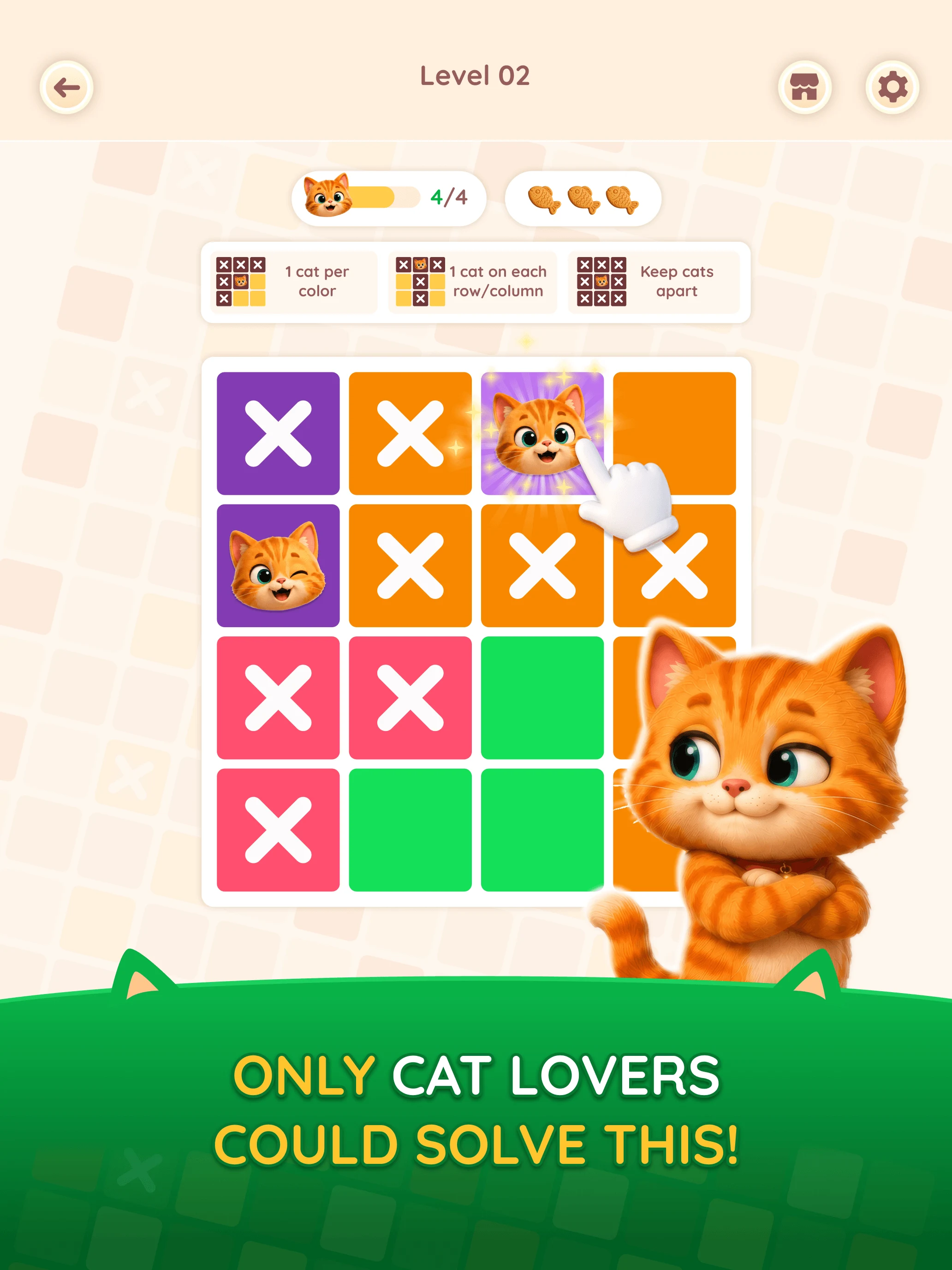 Sudocat Brain Logic Puzzle screenshot